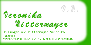 veronika mittermayer business card